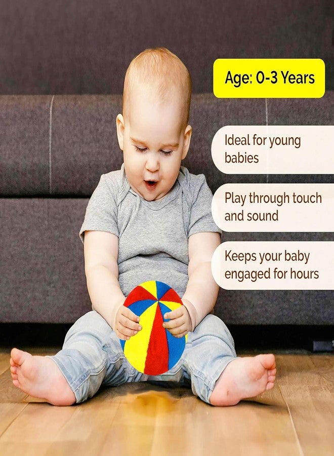 في جراسب كرة خشخيشة للأطفال من VGRASSP، مقاس 12 سم، بتصميم رانجولي ملون - كرة محشوة ناعمة من القطيفة تصدر صوت خشخشة للأطفال الرضع والصغار - هدية عيد ميلاد رائعة للعناق - اللون حسب المتوفر - Image 2